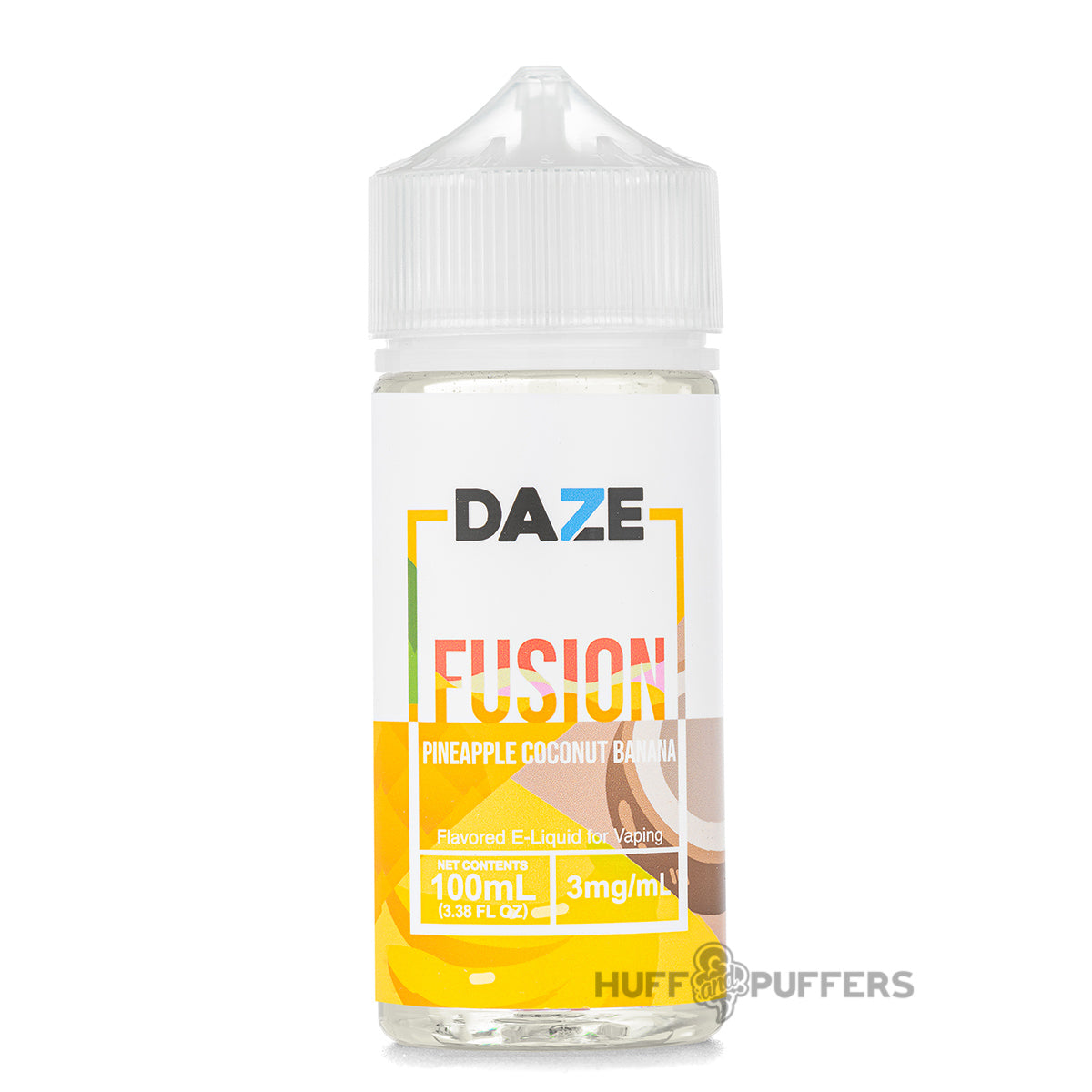 Daze Fusion Pineapple Coconut Banana 100ml e-juice bottle