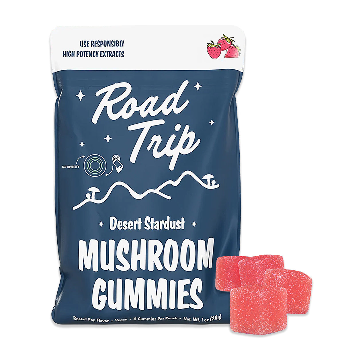 Strawberry Desert Stardust Mushroom Gummies