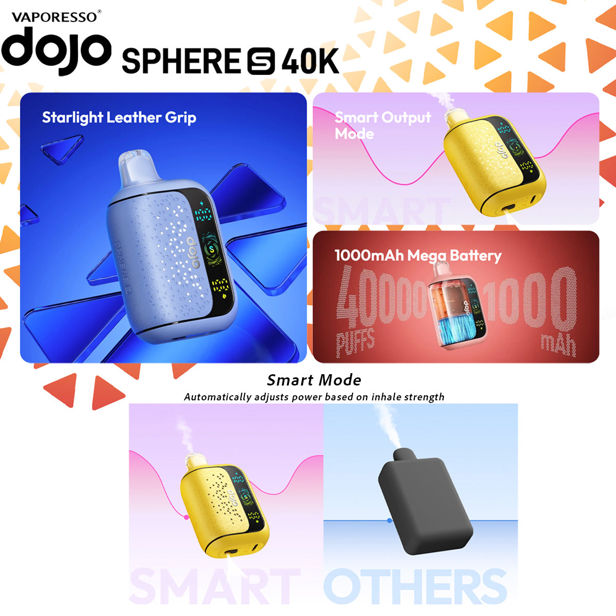 Dojo Sphere S Disposable Vape features