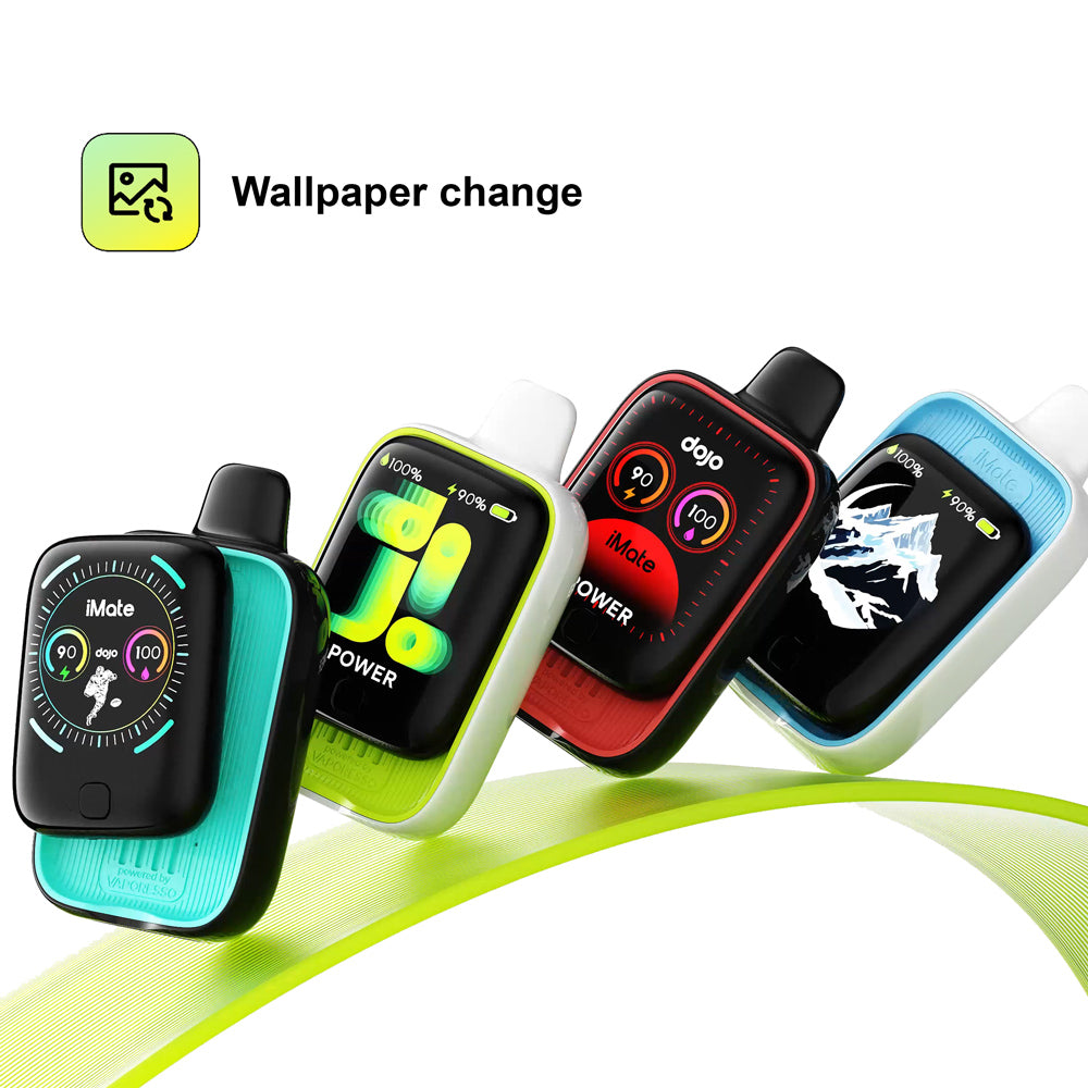 dojo imate max x 20k disposable vape kit different screens