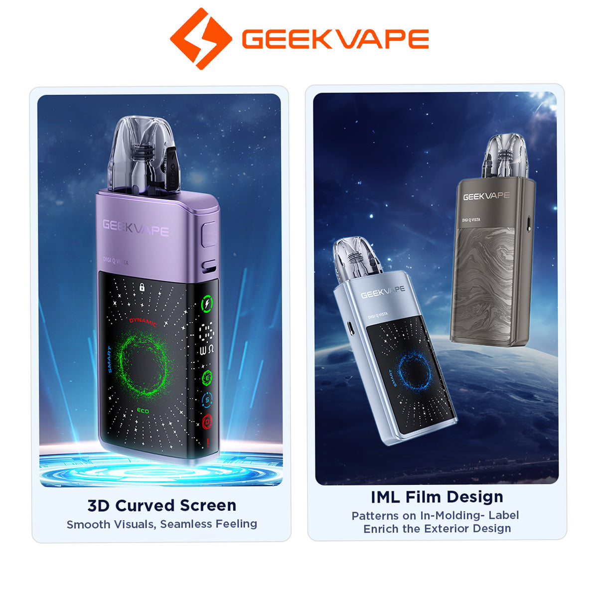 Geekvape Digi Q Vista features