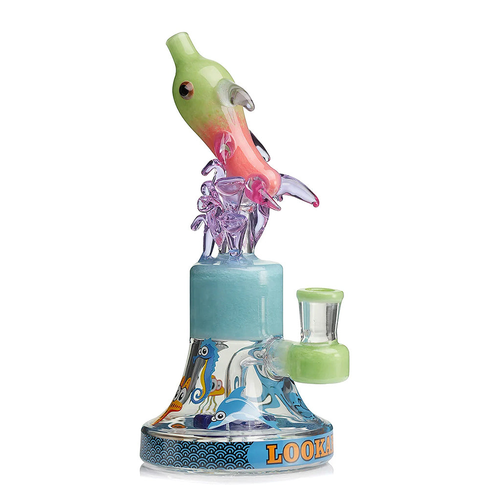 water blue lookah Cool Ocean World Artistic Dab Rig