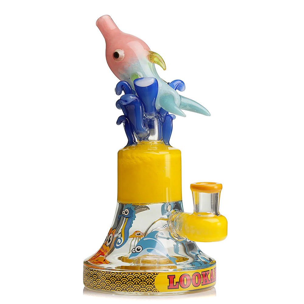 yellow lookah Cool Ocean World Artistic Dab Rig