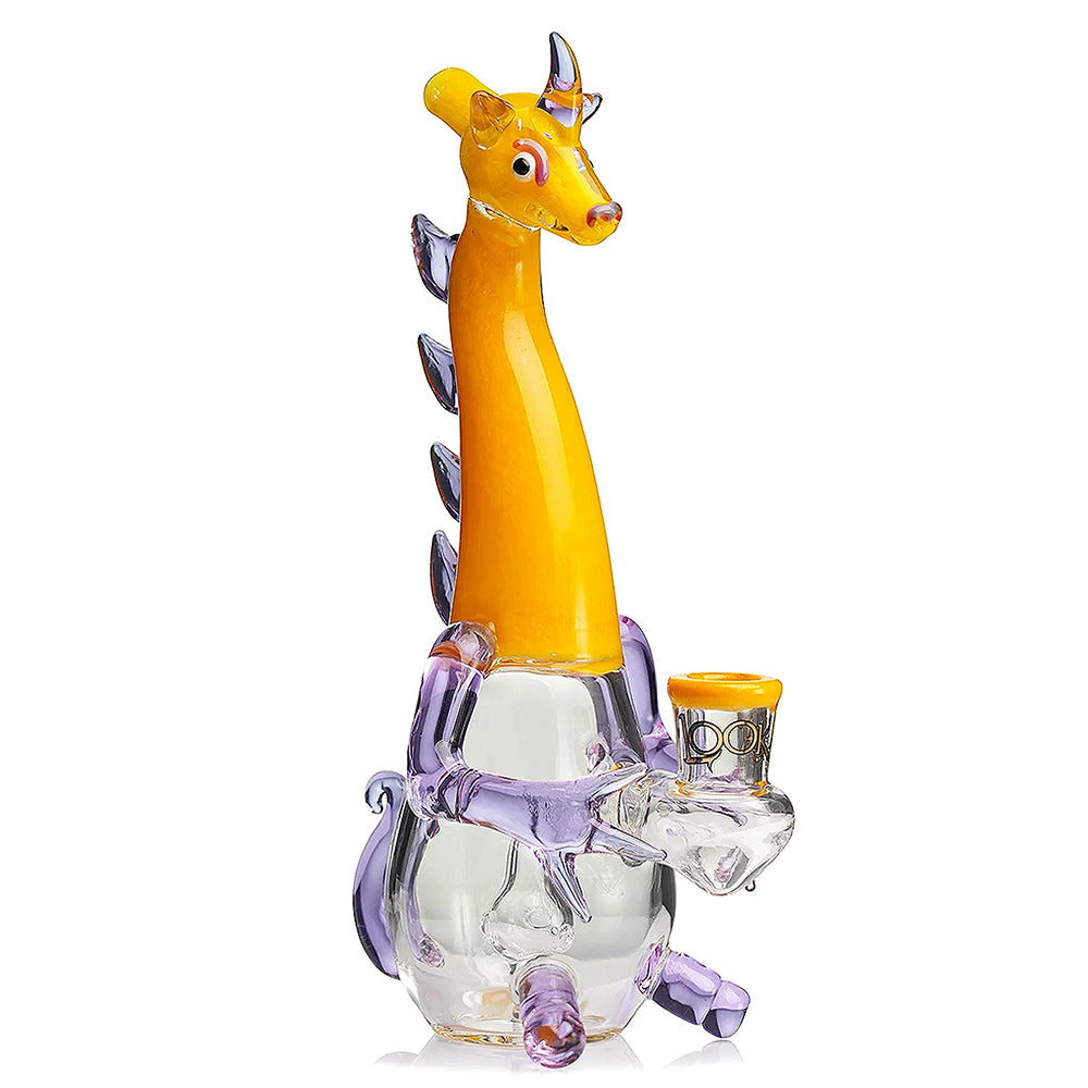 yellow Lookah 10" Mini Cute Dragon Dab Rig