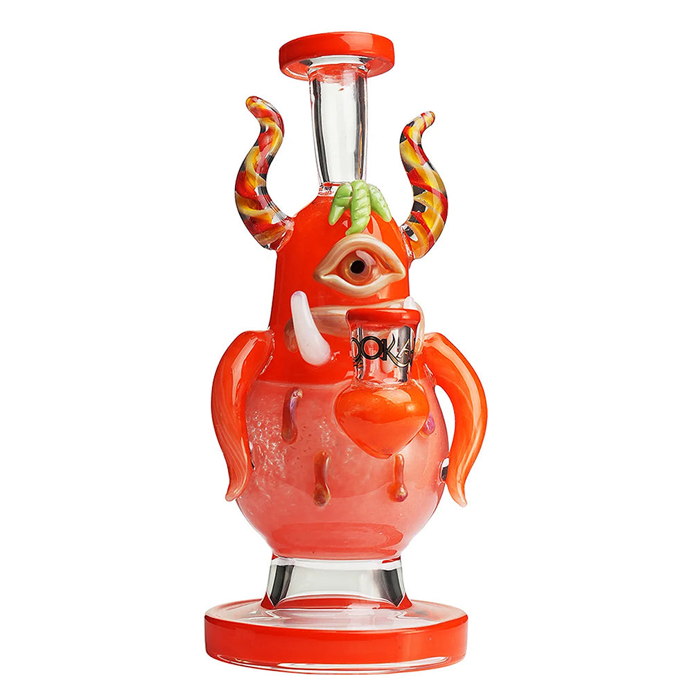 orange Lookah Mini One Eyed Big Bellied Monster Dab Rig