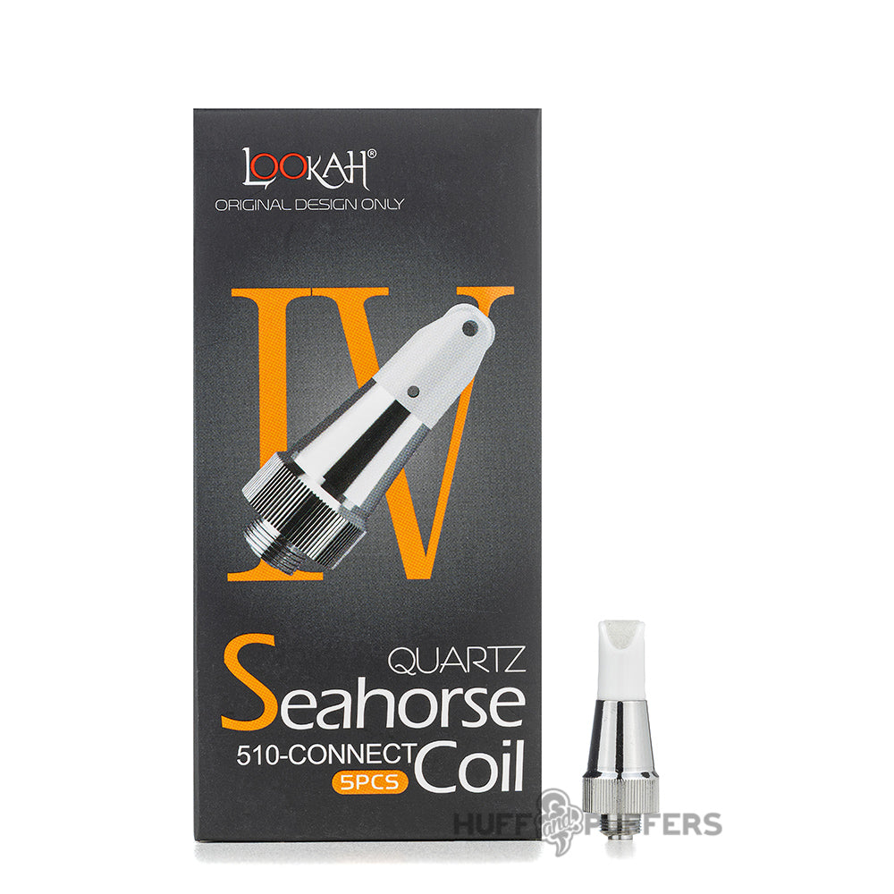 Lookah Seahorse 510 Coils IV quartz
