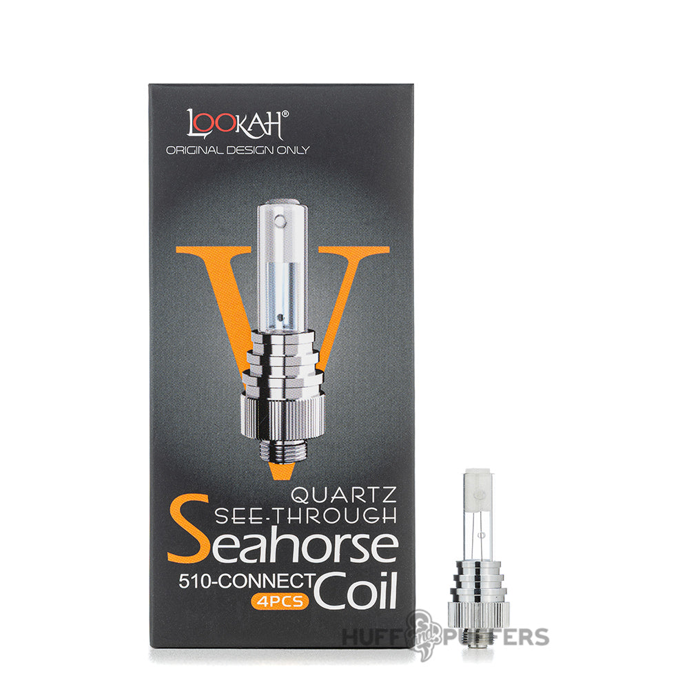Lookah Seahorse 510 Coils V see-through quartz