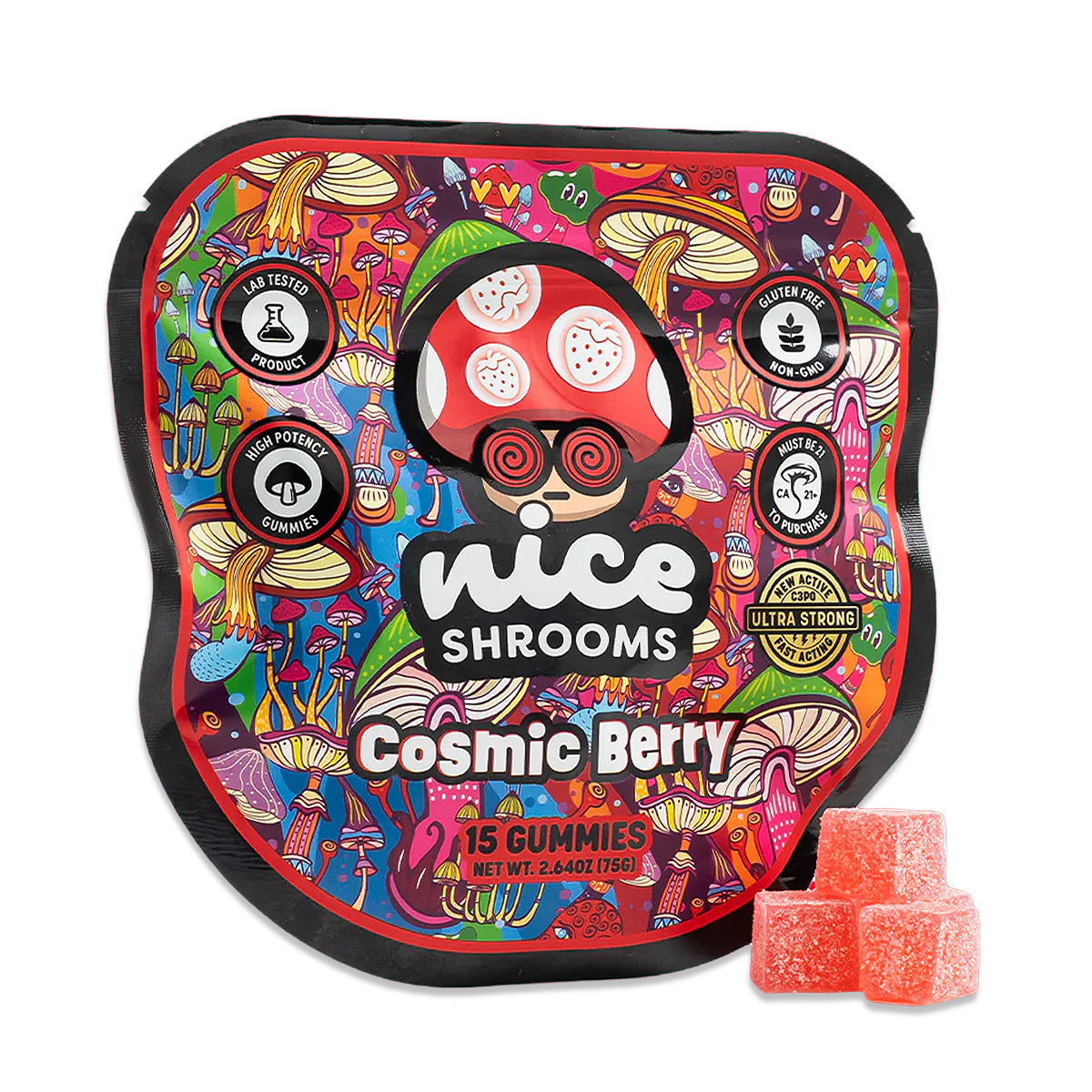 Nice Shrooms Cosmic Berry Mushroom Gummies