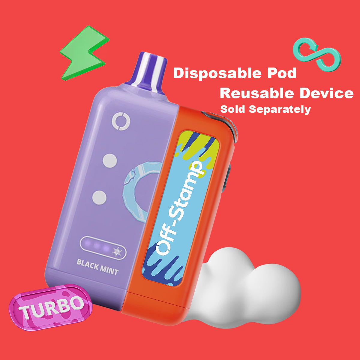 Photo of Off Stamp Ice Cube Pod and battery