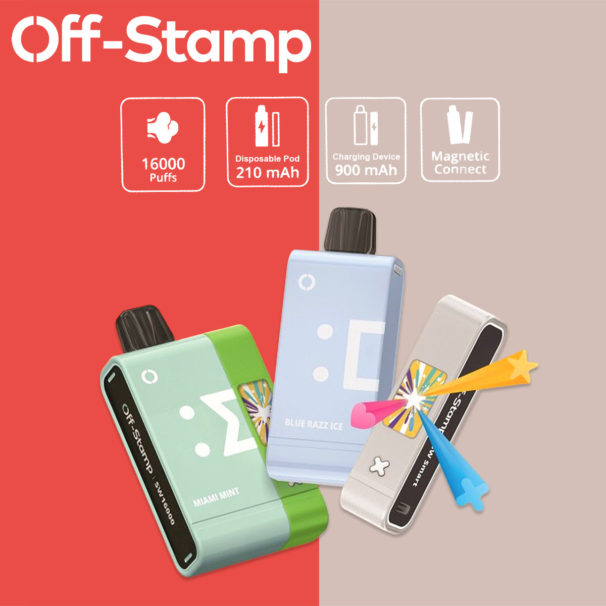 Off-Stamp SW1600 Vape features