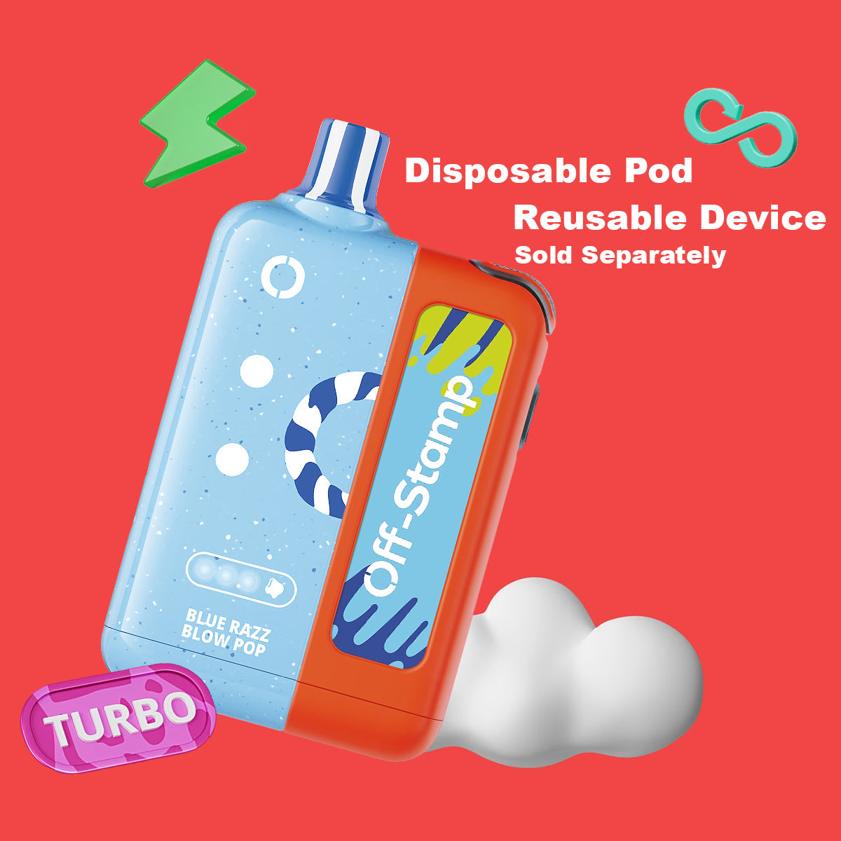 Off-Stamp Sweet Cube Pod and battery