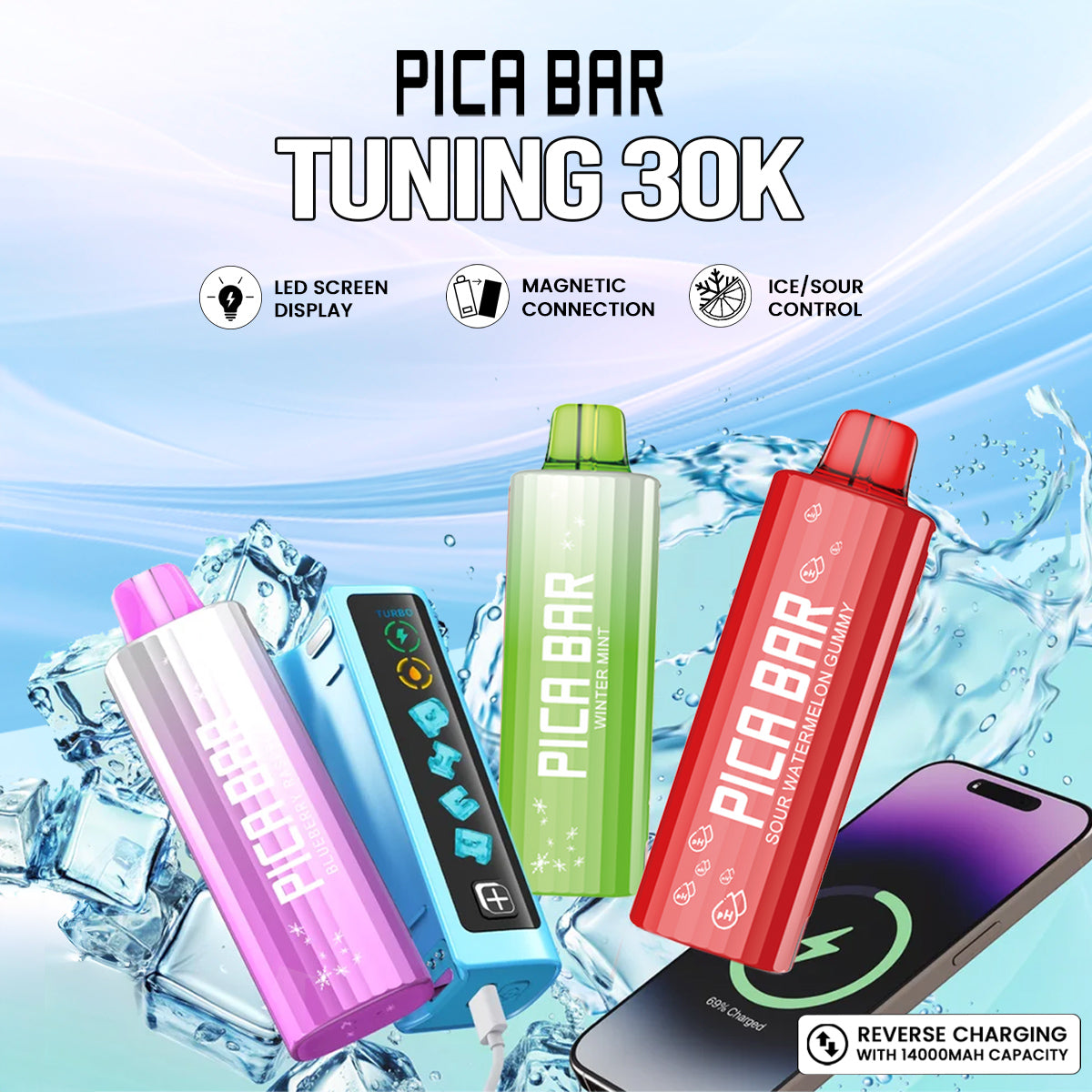 Pica Bar Tuning 30K Disposable Vape Kit features
