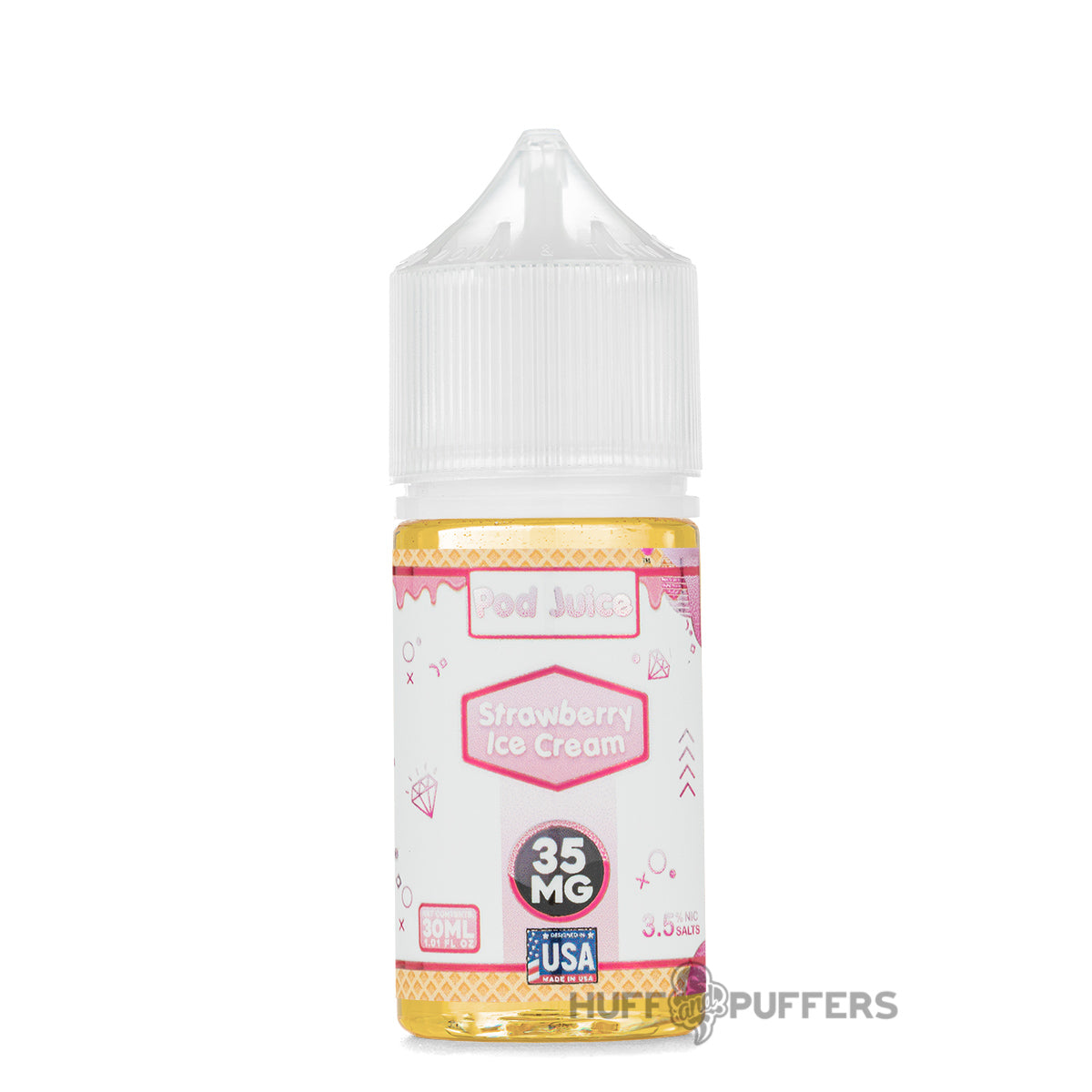 Strawberry Ice Cream Pod Juice Salt Nicotine E-Juice 30mL