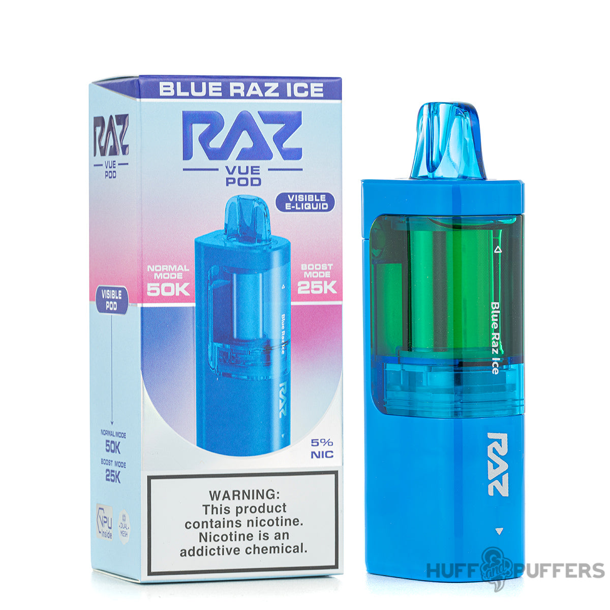 Raz Vue 50K Pod with packaging