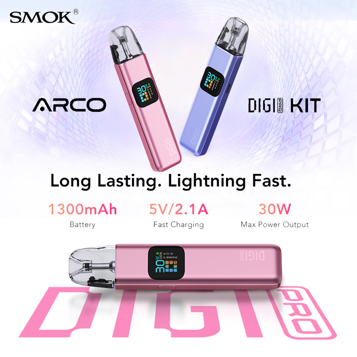 Smok Arco Digi Pro Pod System features