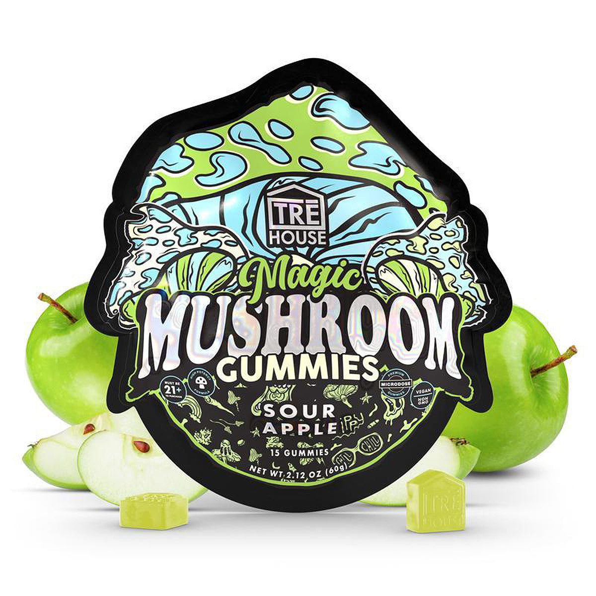Sour Apple Tre House Magic Mushroom Gummies