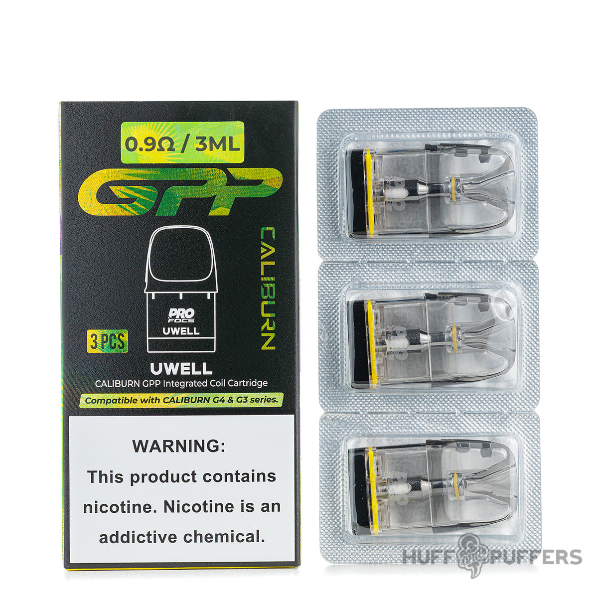 0.9 ohm Uwell Caliburn GPP Pods