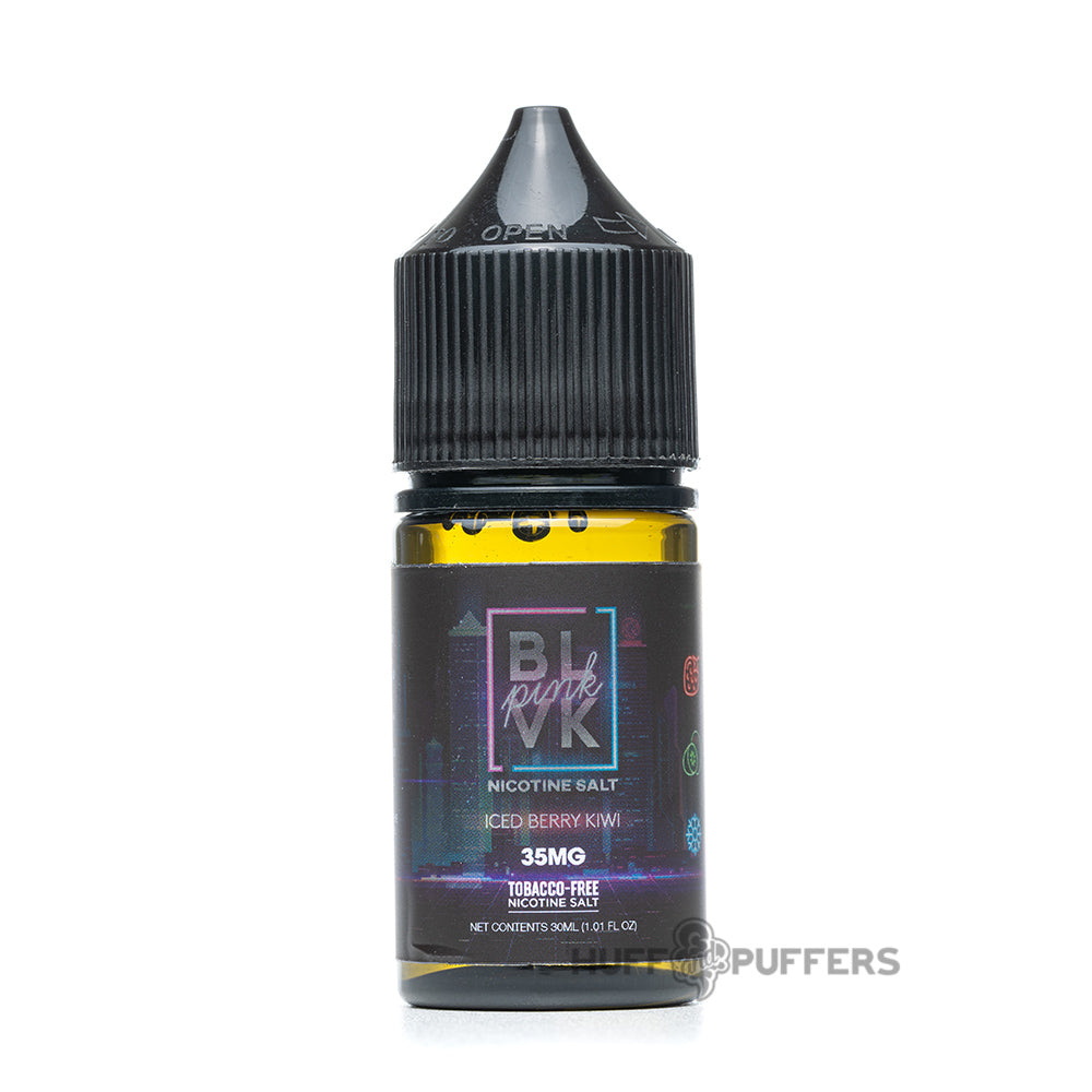 blvk pink salt iced berry kiwi 30ml e-juice bottle
