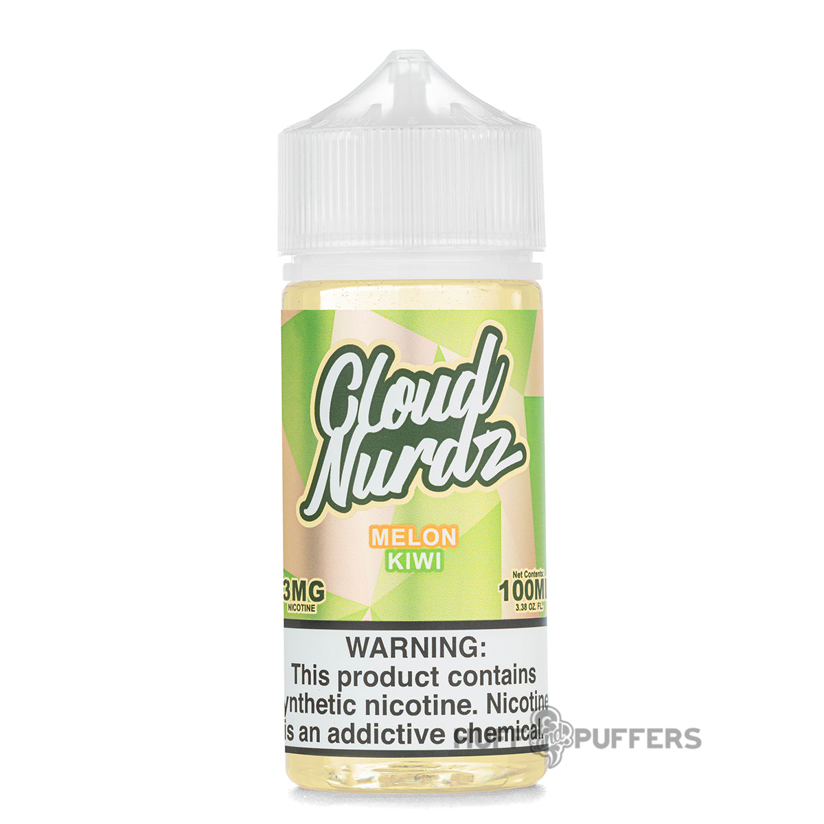 Cloud Nurdz Melon Kiwi 100ml e-juice bottle