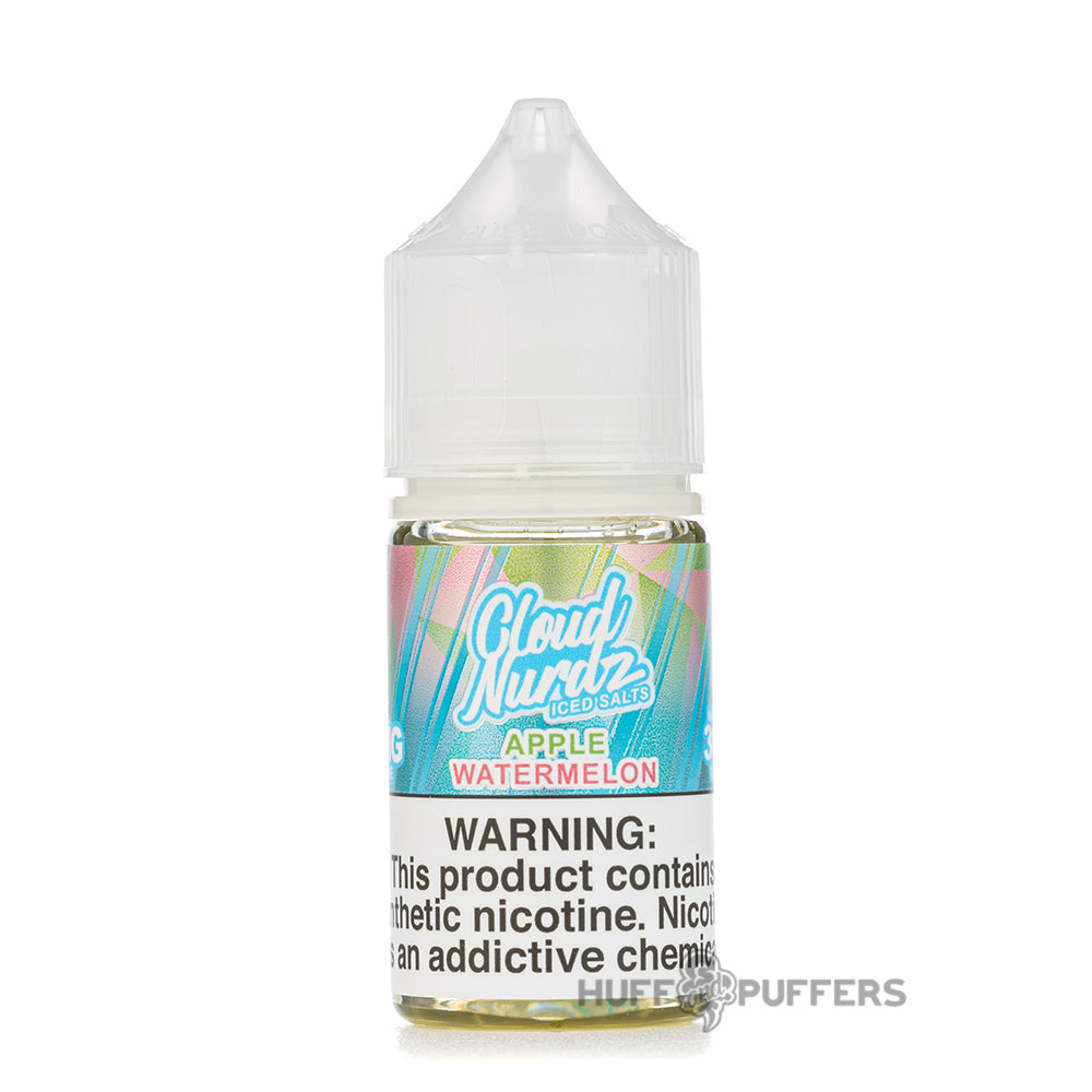 cloud nurdz salt iced apple watermelon e-juice 30ml