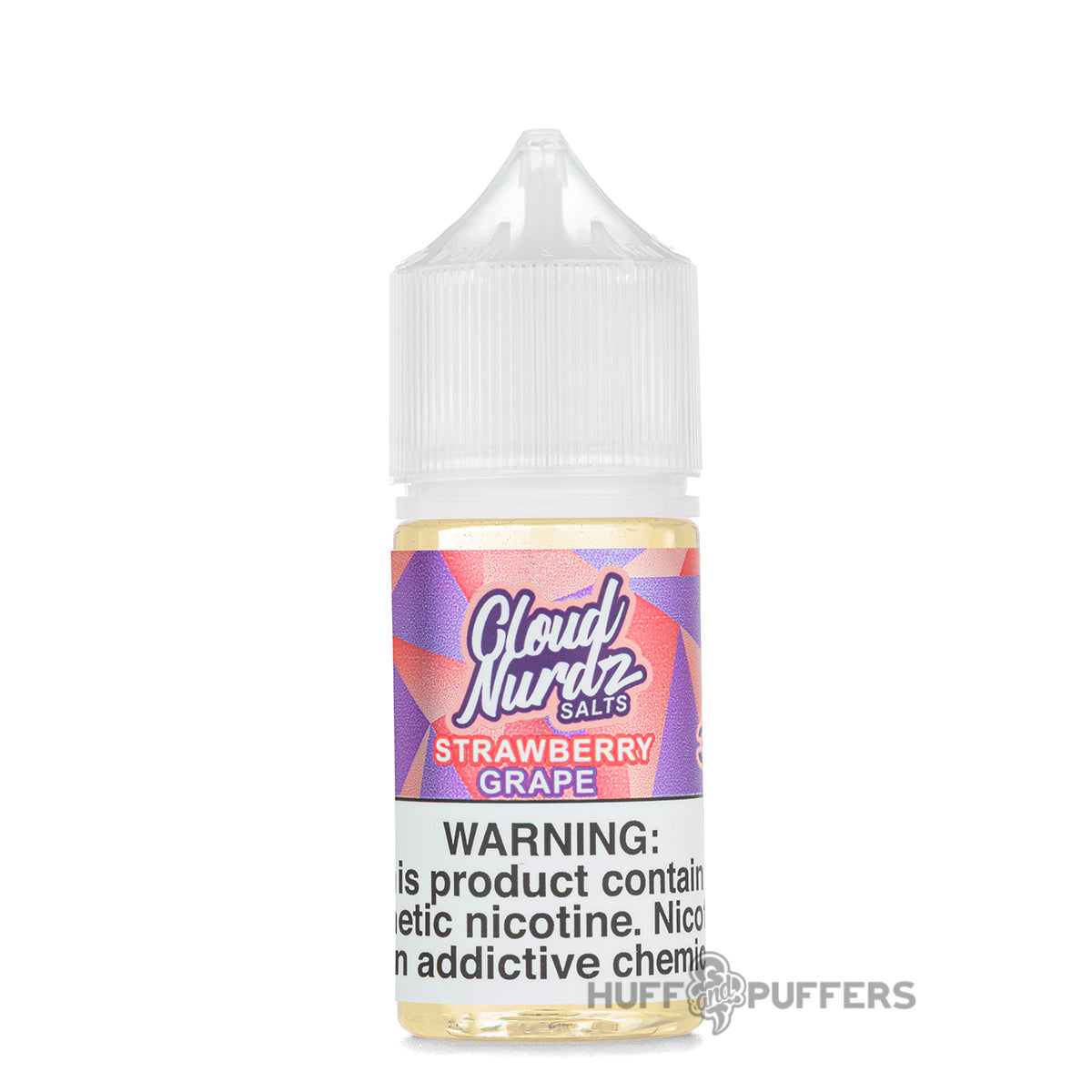 Cloud Nurdz Salts Strawberry Grape 30ml e-juice bottle