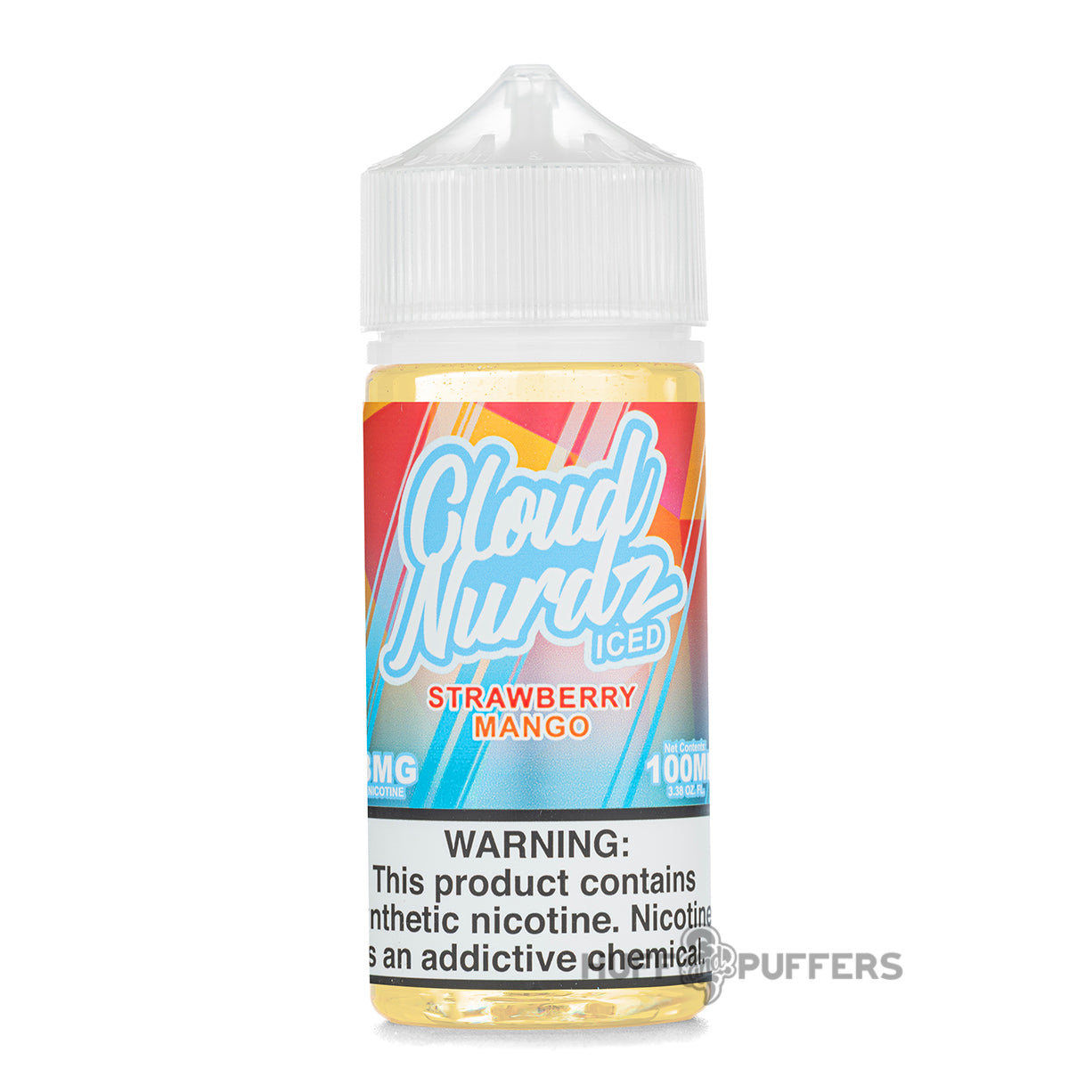 Cloud Nurdz Strawberry mango Iced 100ml e-juice bottle