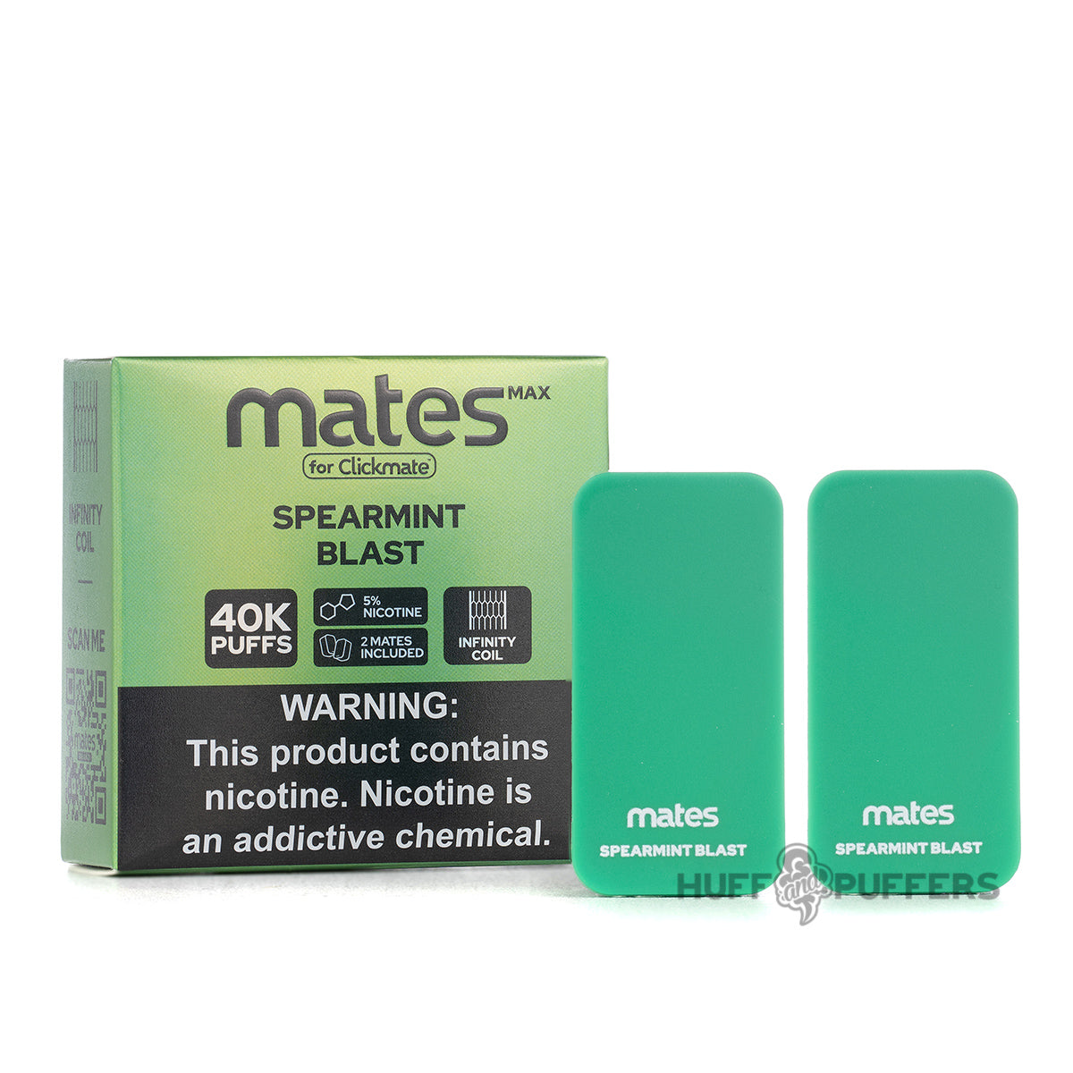 spearmint daze clickmate max pods 2 pack with packaging