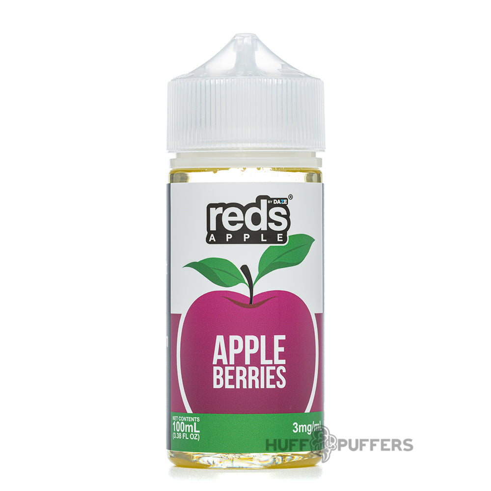 daze reds apple berries 100ml e-juice bottle