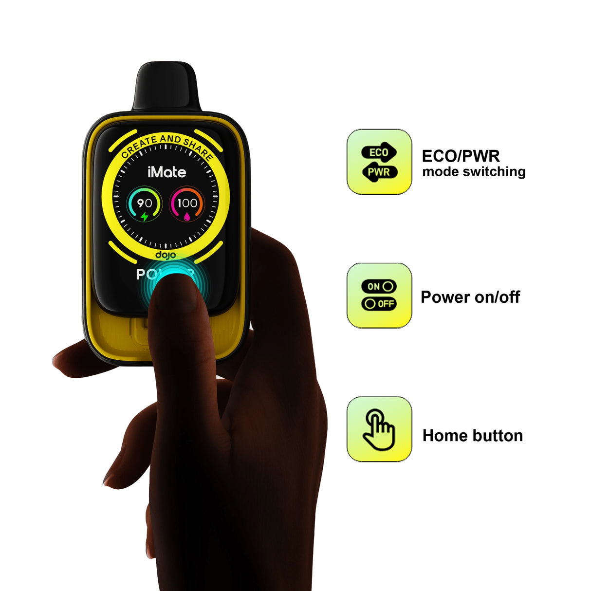 dojo imate max x 20k disposable vape kit features