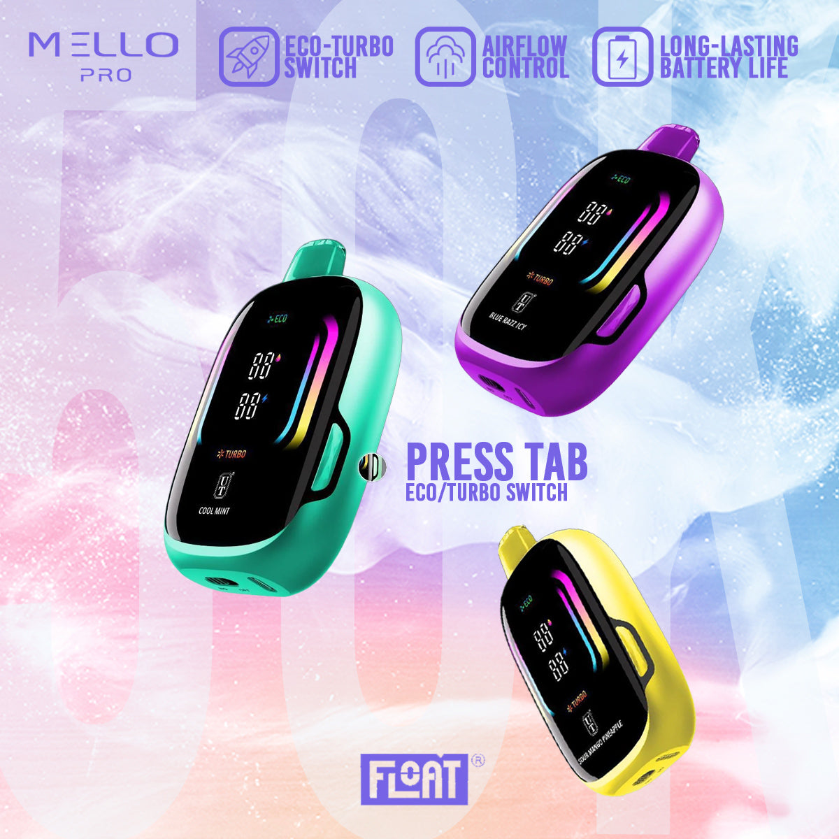 Float Mello Pro Disposable Vape features