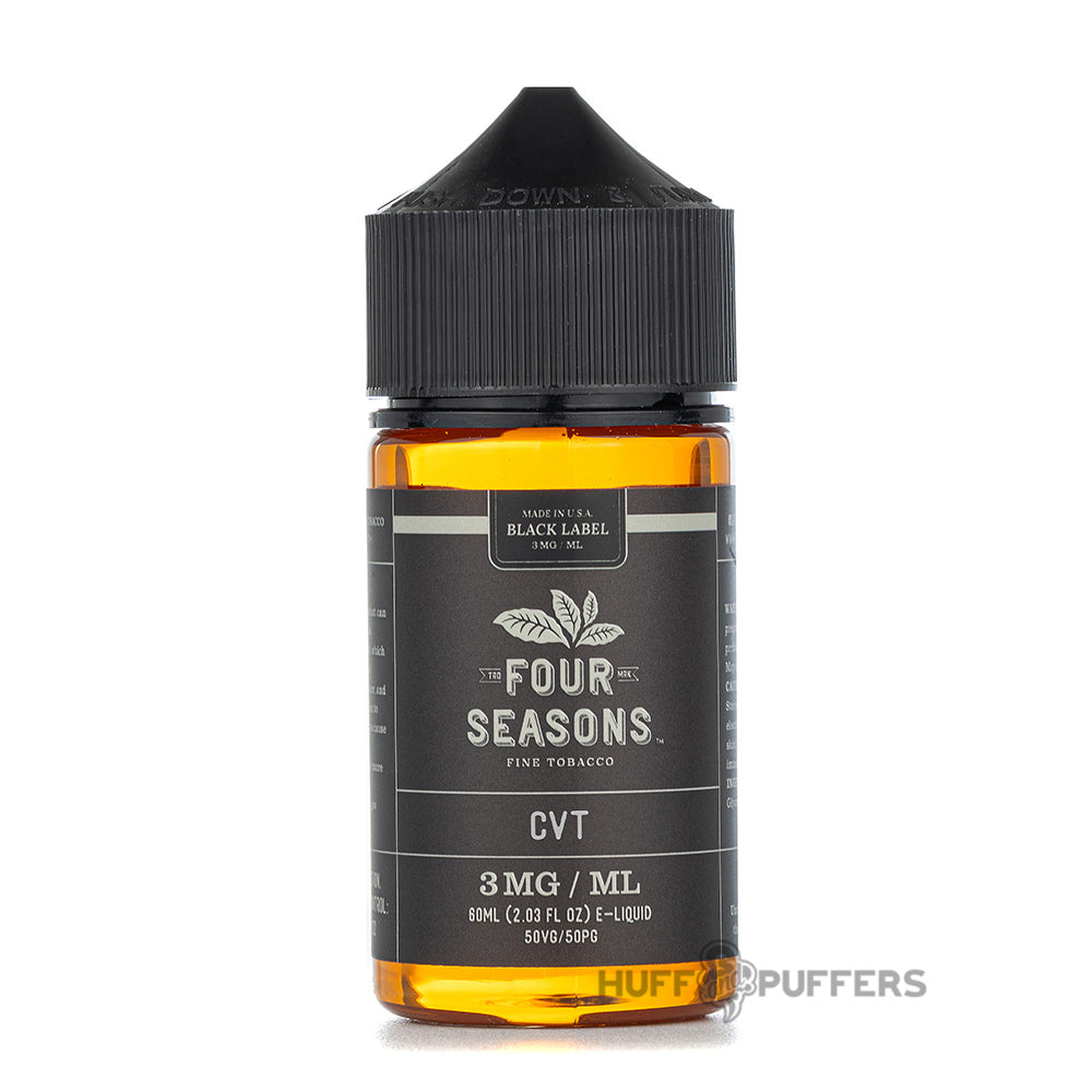 four seasons black label cvt 60ml e-juice bottle