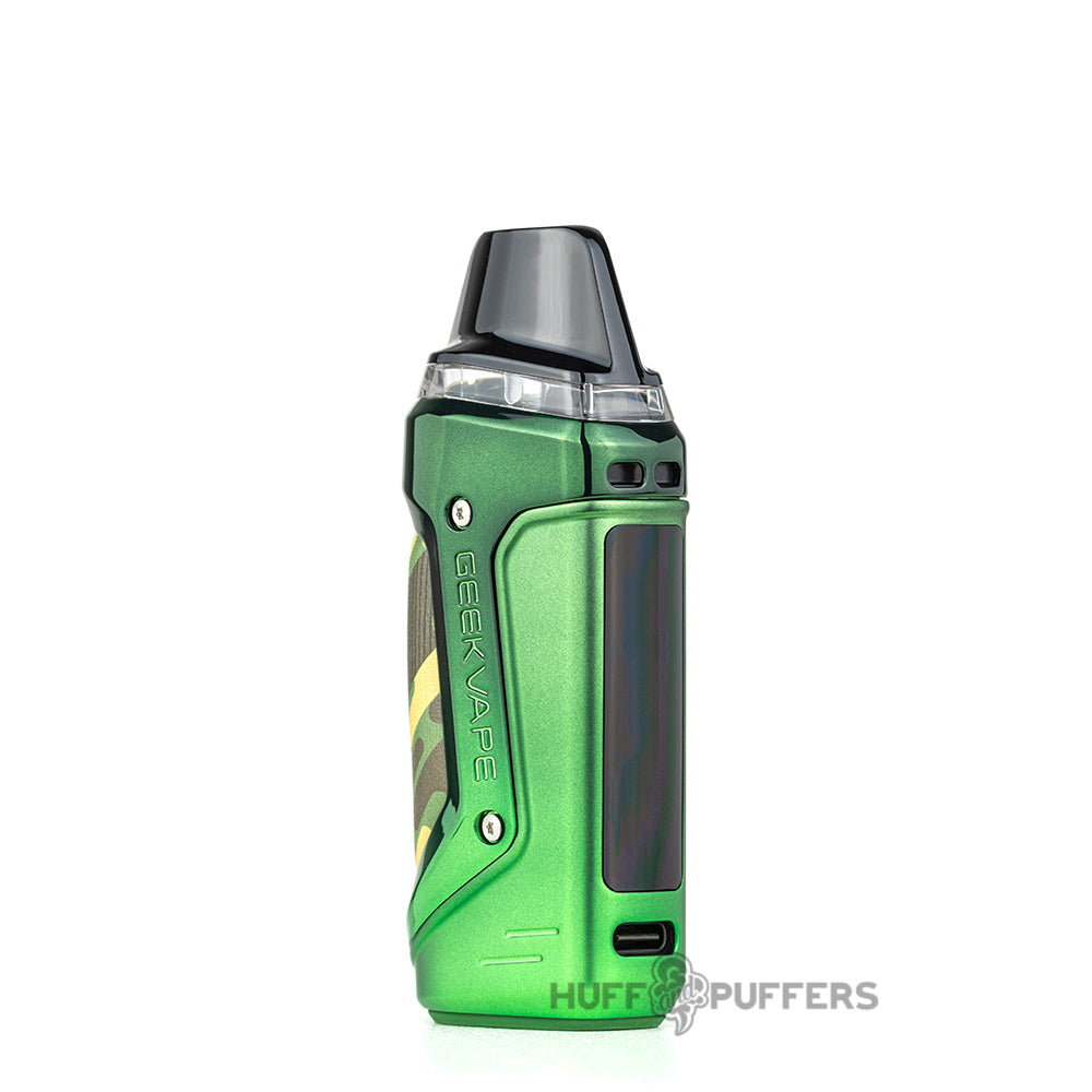 geekvape an 2 pod system (aegis nano 2) jungle green front view