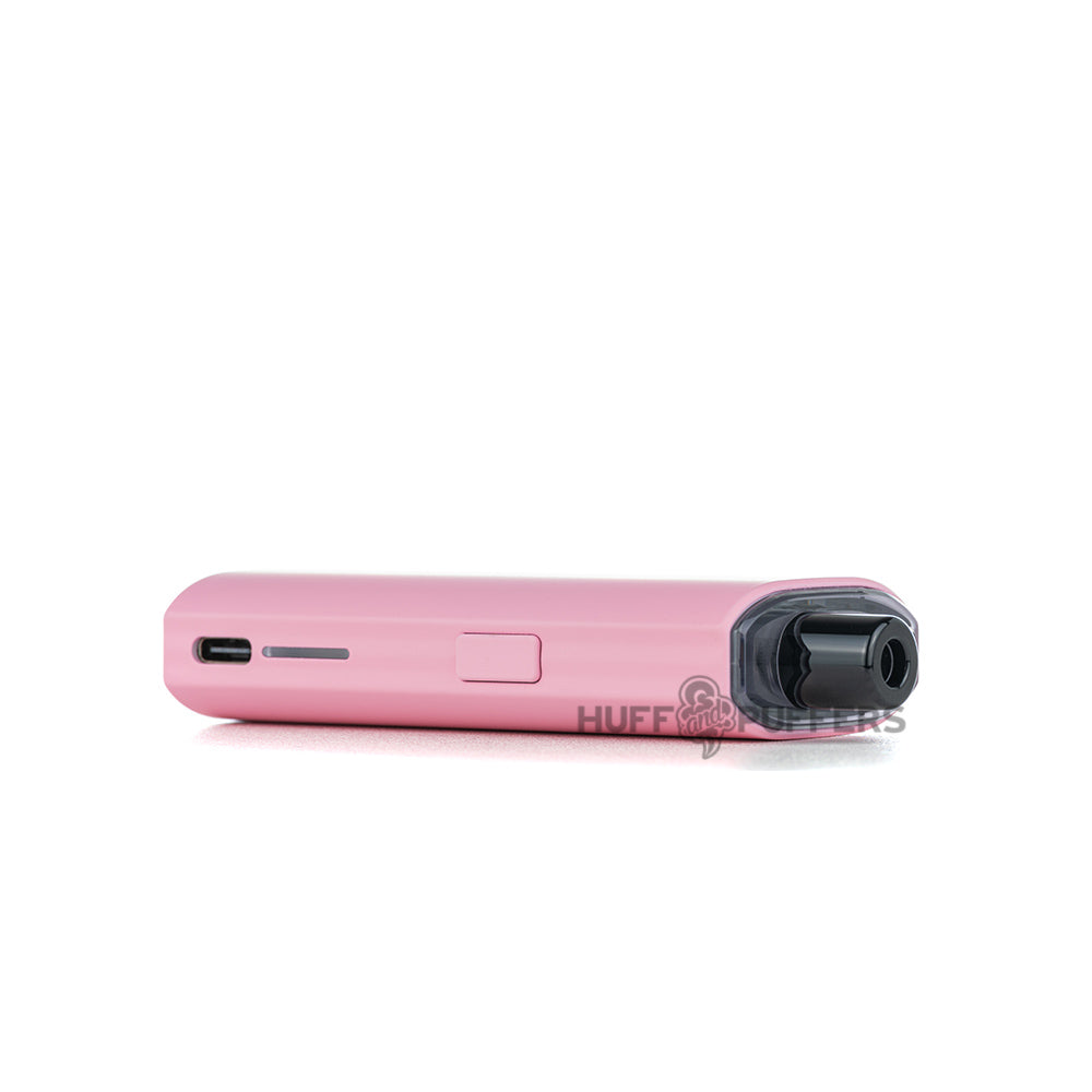geekvape peak pod system blossom pink laying down top view