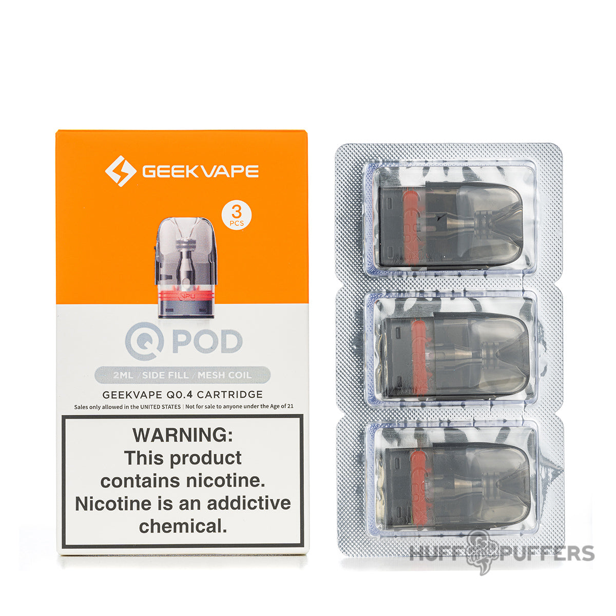 Geekvape Q Pods 0.4 ohm 2ml side fill