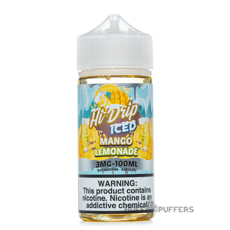 hi-drip iced mango lemonade 100ml e-juice bottle