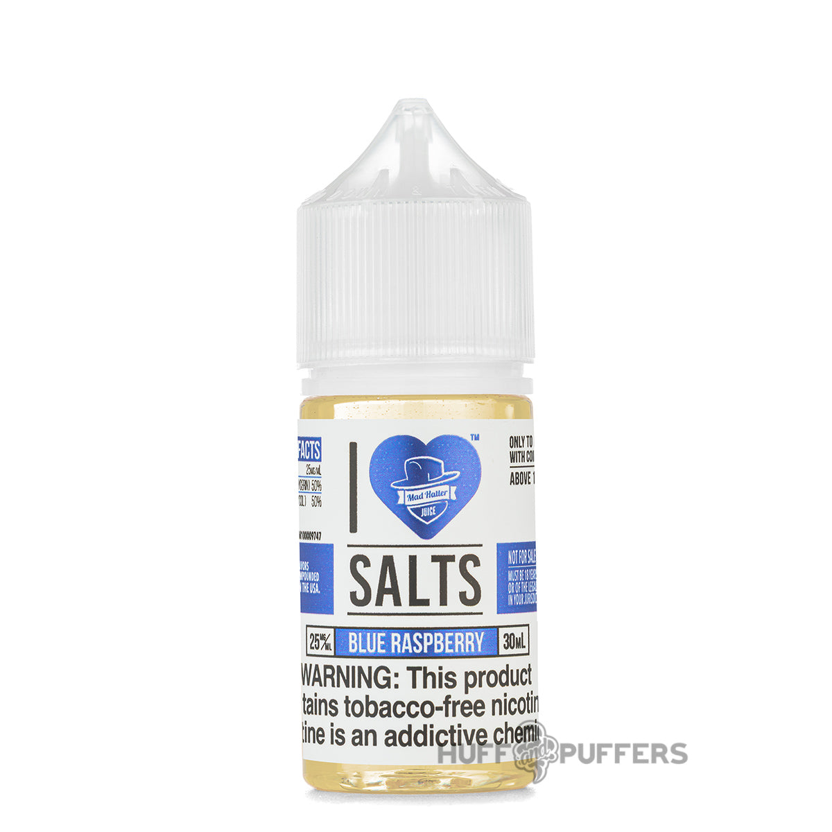 I Love Salts Blue Raspberry 30mL e-juice bottle
