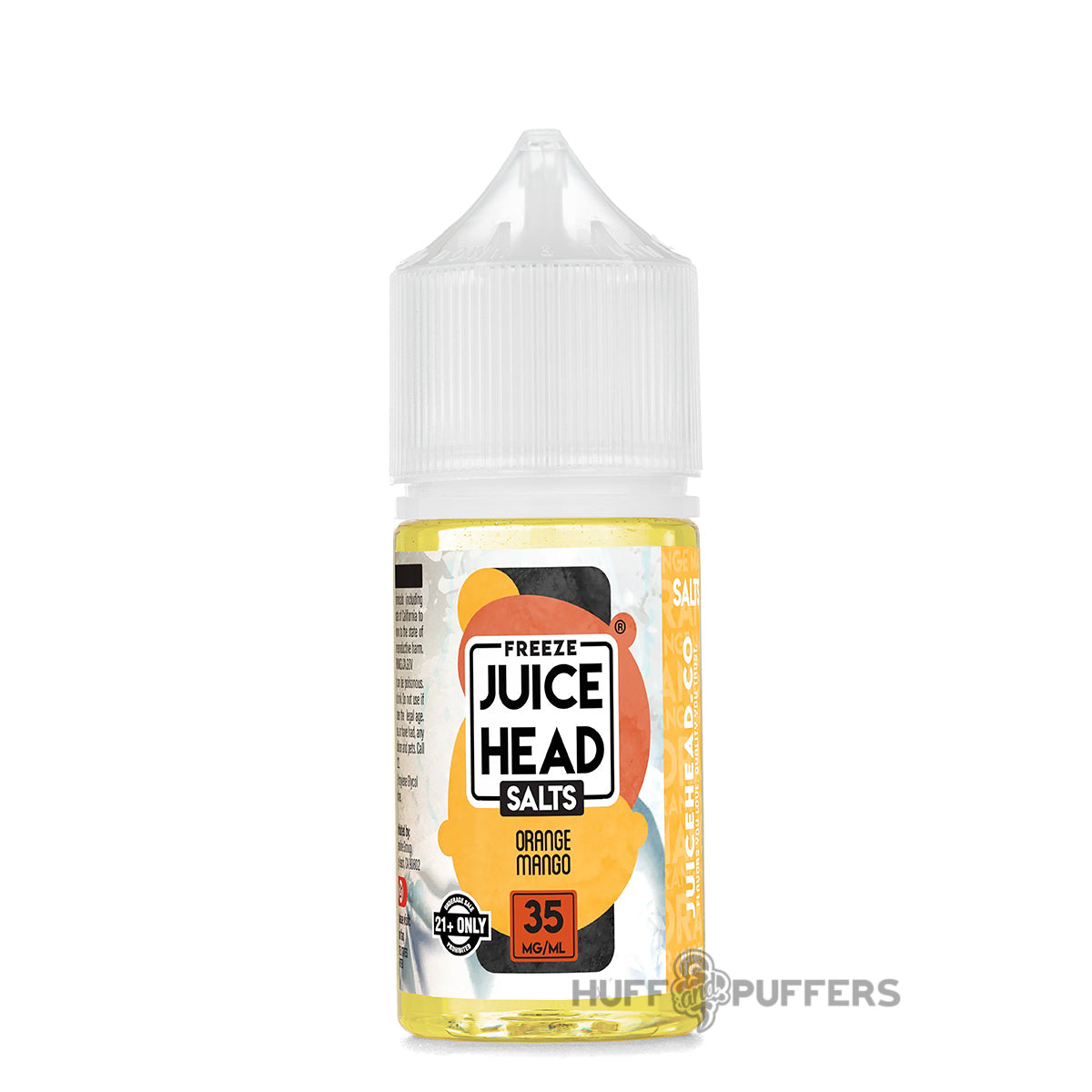 orange mango juice head freeze salt nicotine 30ml e-juice bottle