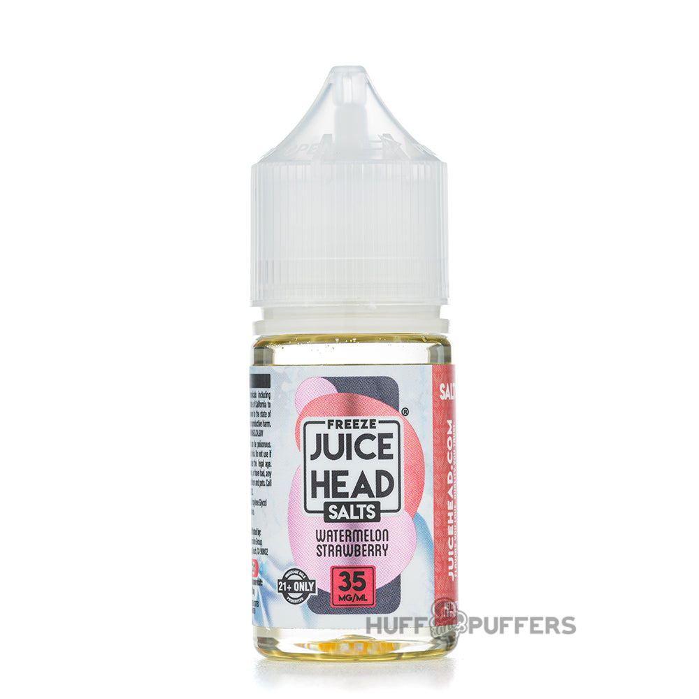 jucie head freeze salts watermelon strawberry 30ml e-juice bottle