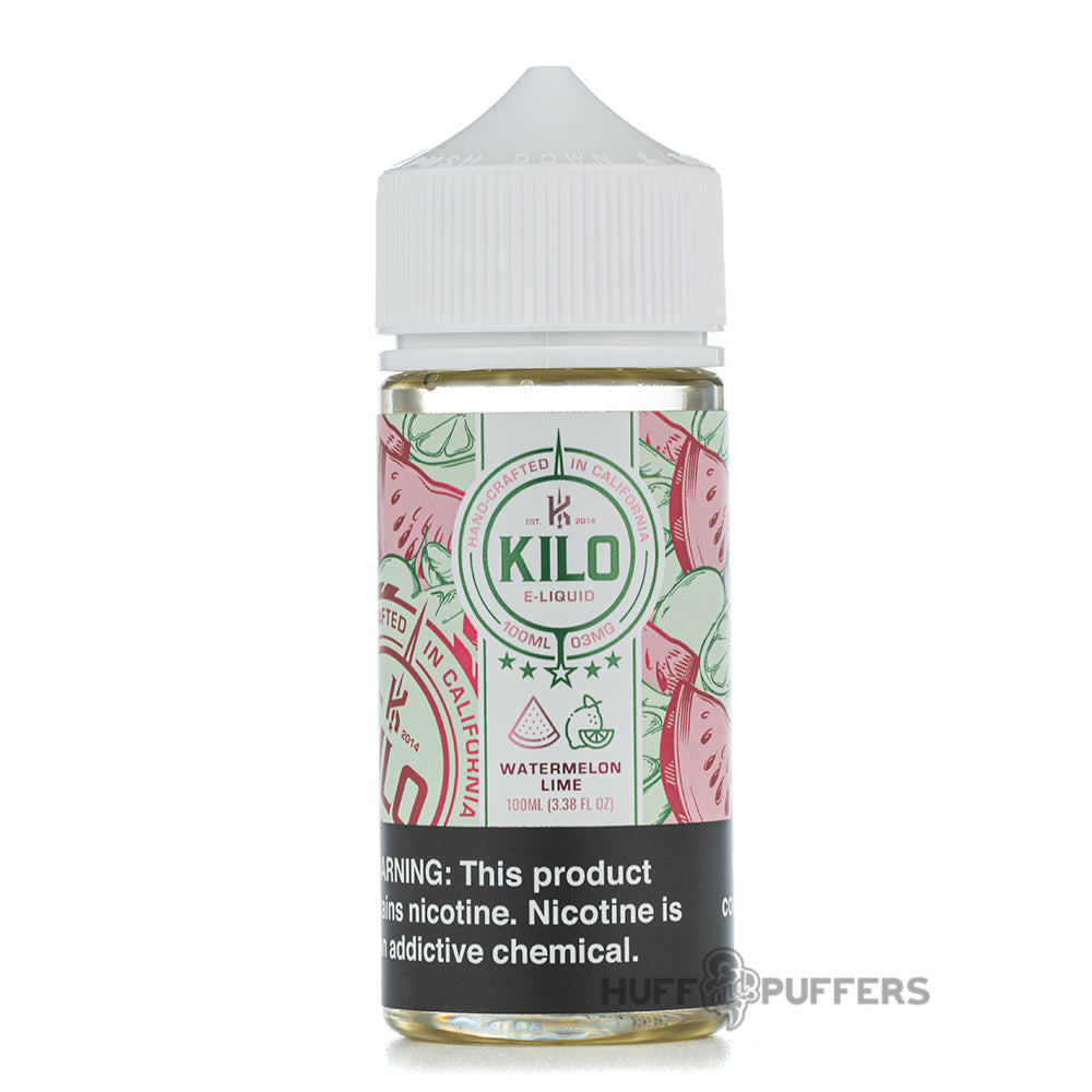 kilo e liquids watermelon lime 100ml e-juice bottles