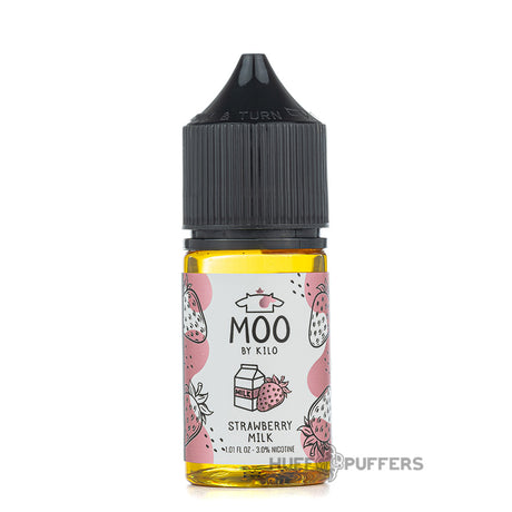 moo by kilo e liquids strawberry milk 30ml salt nicotine bottle