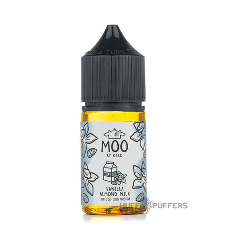 moo by kilo e liquids vanilla almond milk 30ml salt nicotine bottle