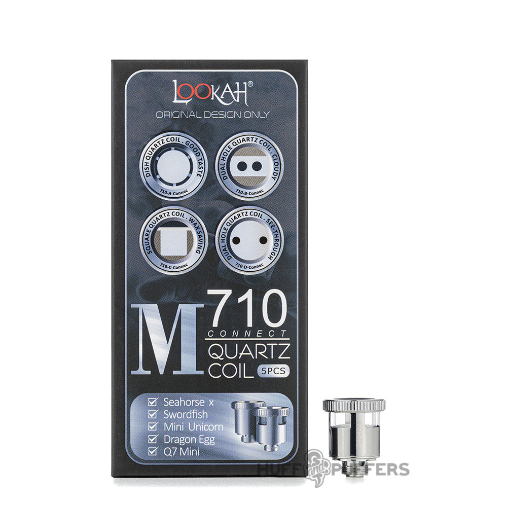 Lookah 710 Quartz Wax Dish Coils m