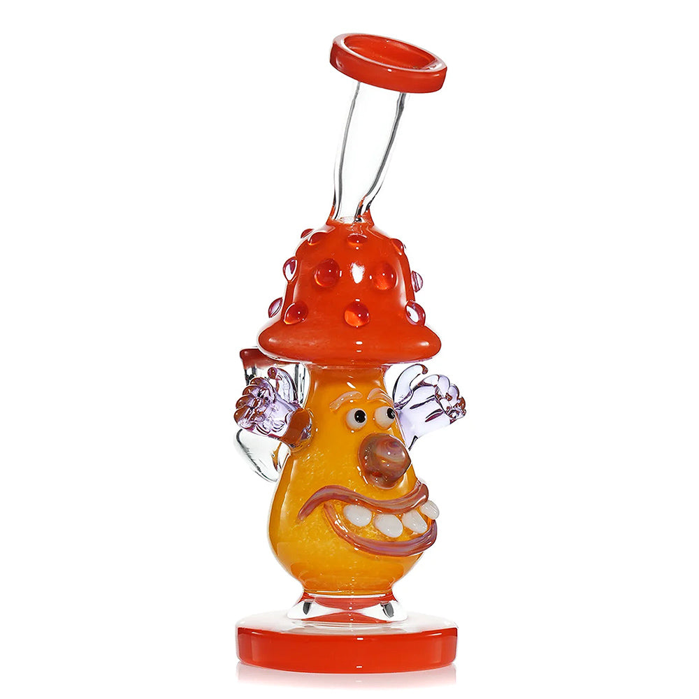 orange lookah cute clown mushroom dab rig