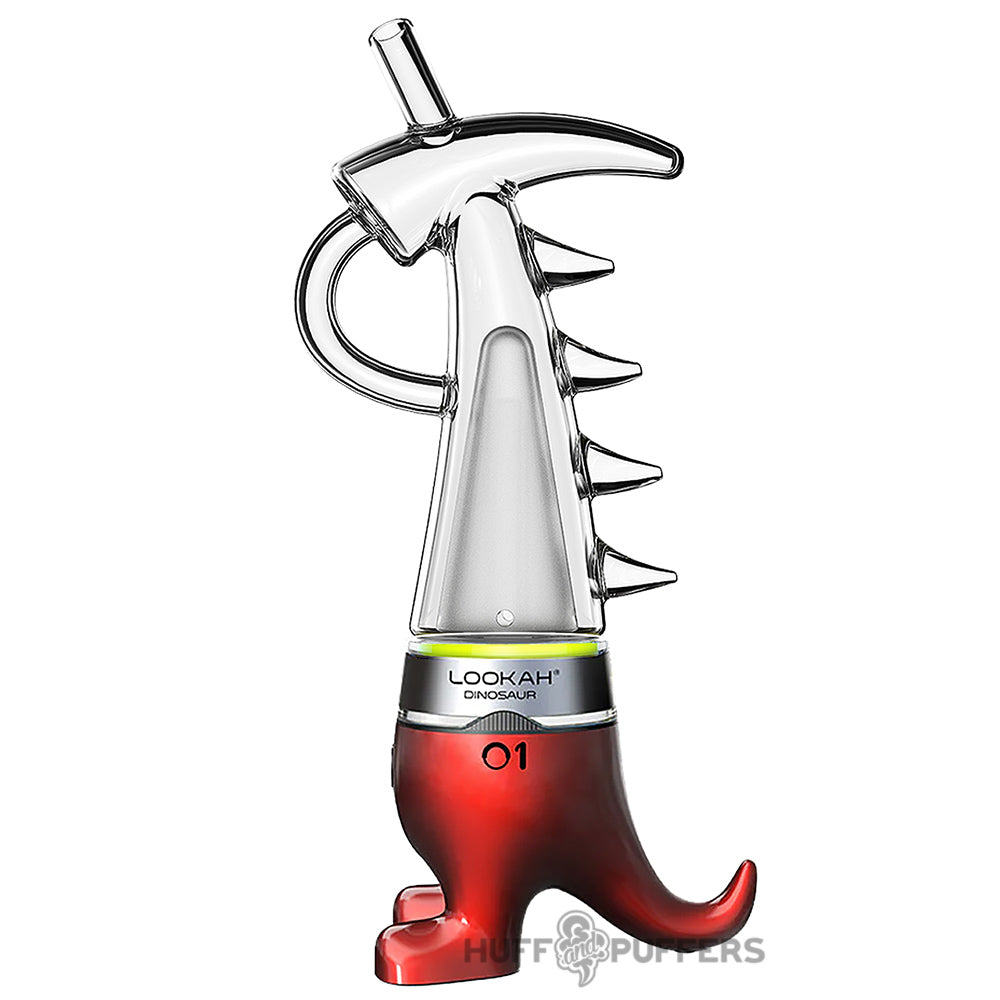 red lookah dinosaur electric dab rig