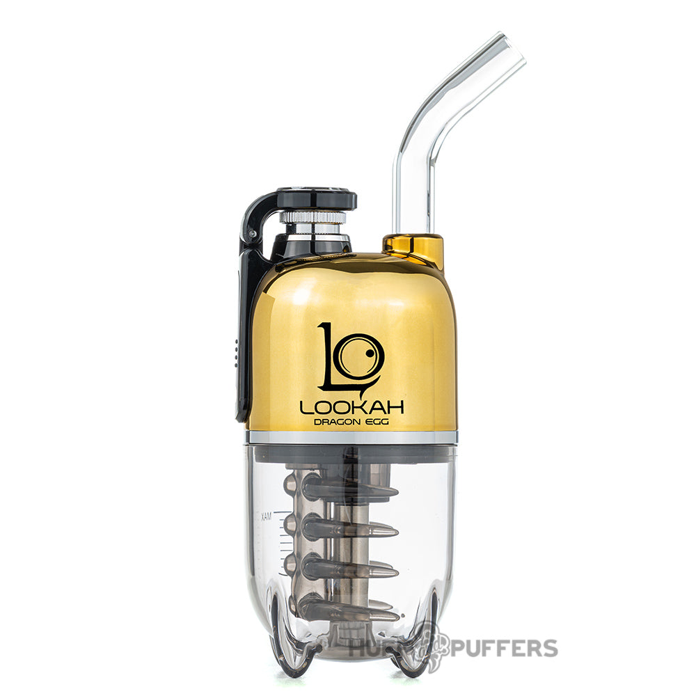 gold lookah dragon egg dab rig