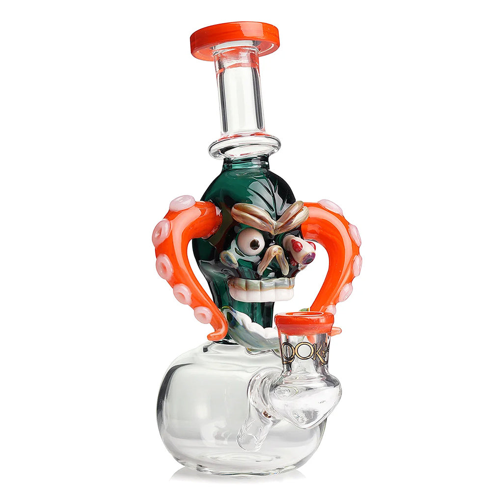 orange lookah mini cool excitement skull dab rig