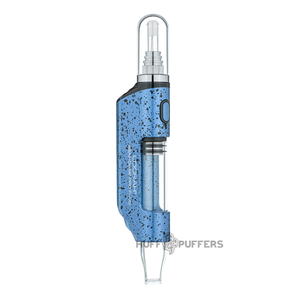 blue black spatter lookah seahorse pro plus electric nectar collector