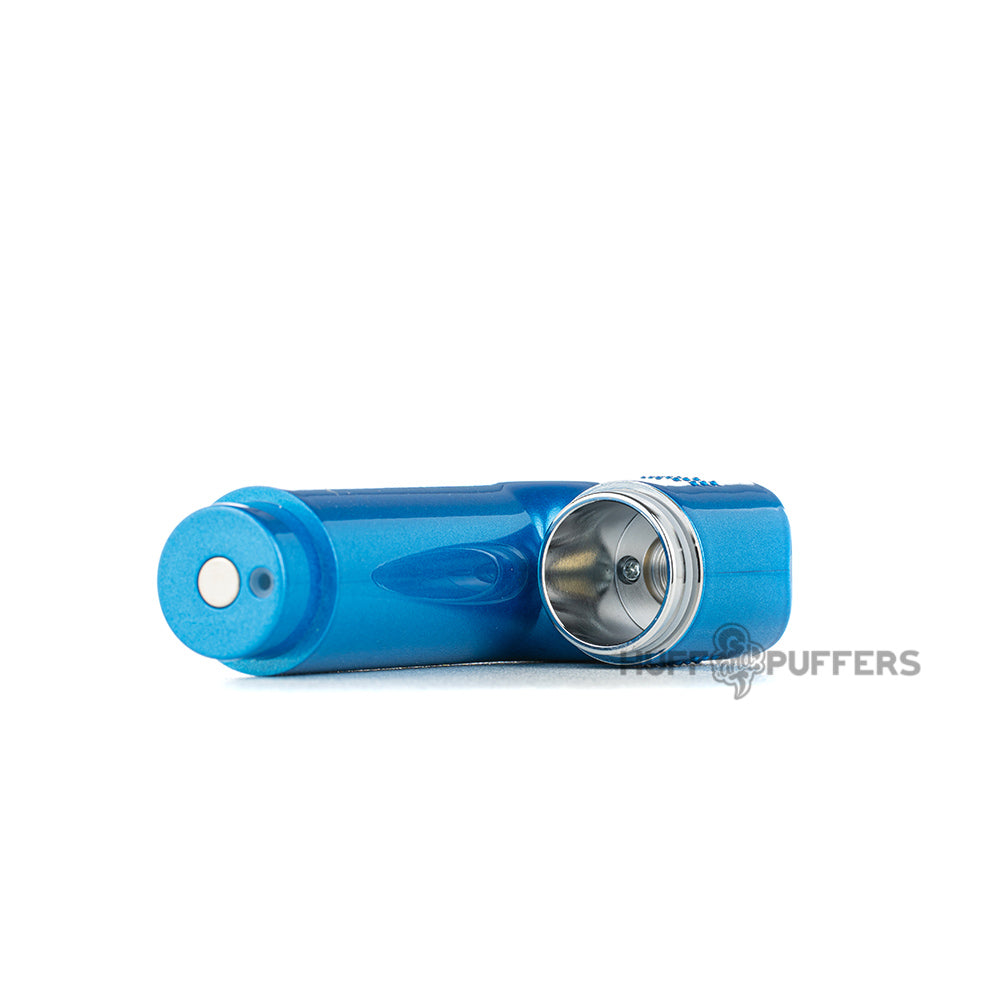 lookah zero 510 battery blue laying down view of compartment