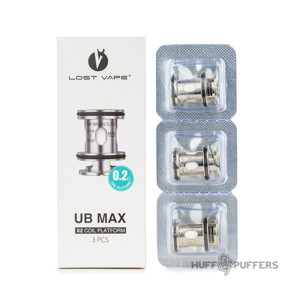 Lost Vape UB Max X2 coils with packaging