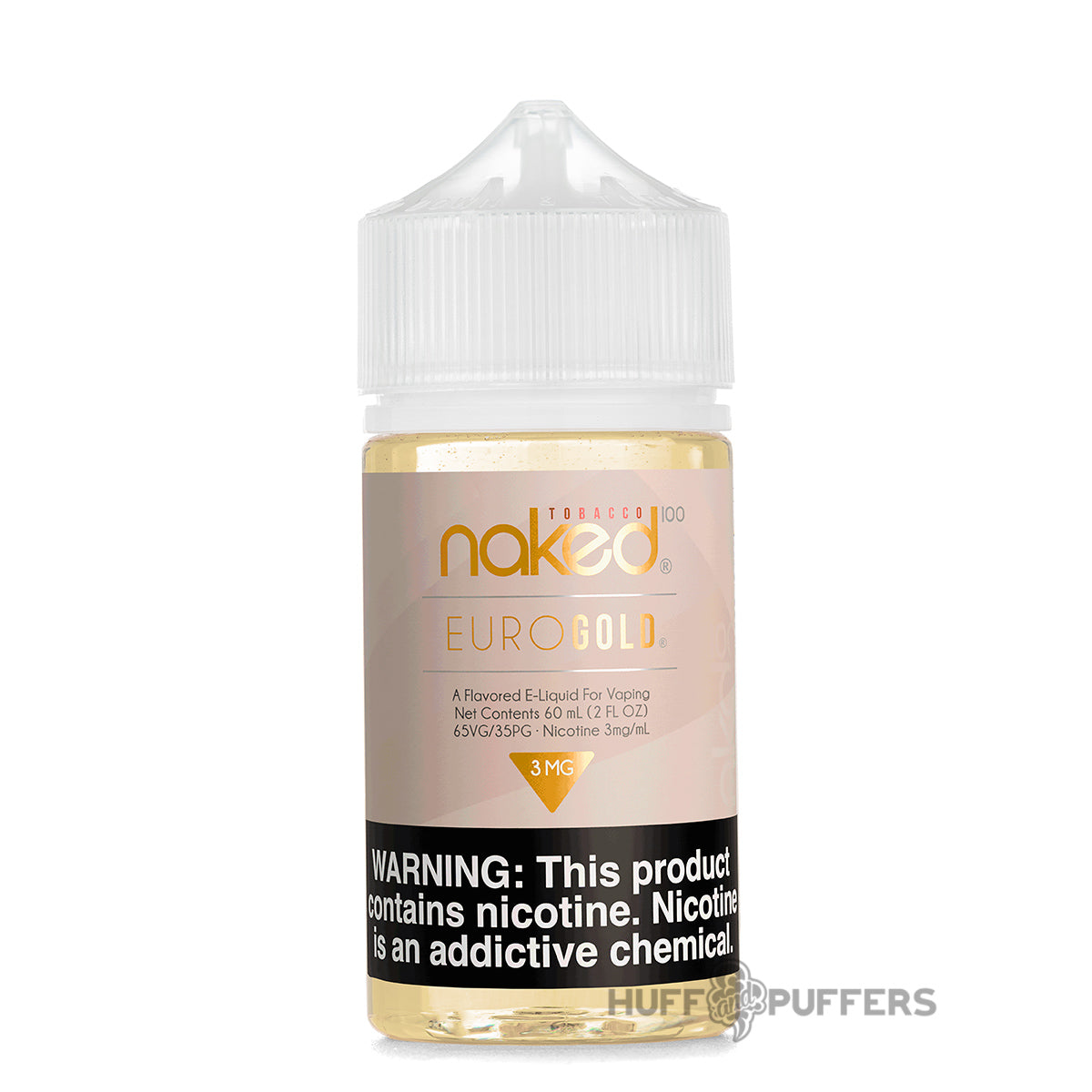 euro gold naked 100 tobacco e-juice 60ml bottle